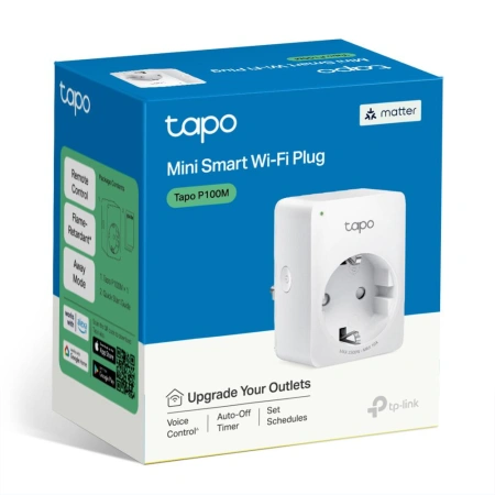 TP-LINK TAPO P100M Mini priză Wi-Fi smart, compatibilă cu Matter, WIFI Protocol: IEEE 802.11b/g/n, B