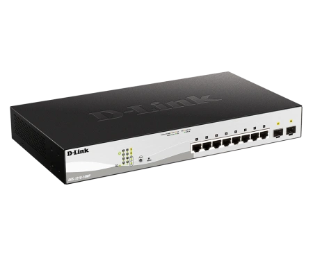 Switch D-Link DGS-1210-10MP, Gigabit, 8 porturi, PoE - Img 2