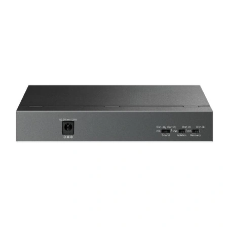 "9-Port 10/100 Mbps Desktop Switch with 8-Port PoE+ PORT: 8× 10/100 Mbps PoE+ Ports, 1× 10/100 Mbps Non-PoE Port SPEC: 802.3at/af, 63 W PoE Power, Desktop Steel Case FEATURE: Extend Mode for 250m PoE Transmitting, Isolation Mode, PoE Auto Recovery, Plug a - Img 3