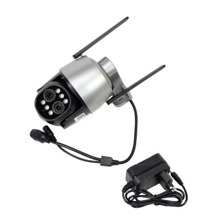 Camera supraveghere video PNI House IP574 cu Wi-Fi, PTZ, dual lens 4MP + 4MP, zoom optic 10X, IP65