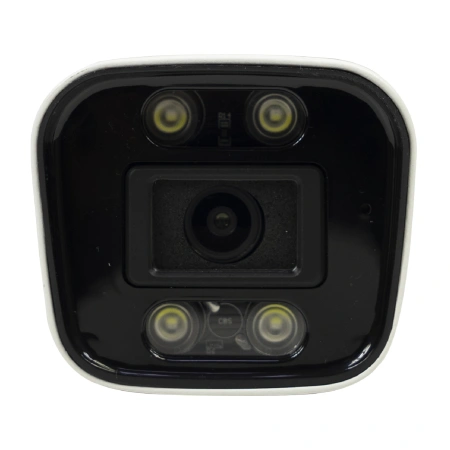 Camera supraveghere video PNI IP5POE, 5MP, D-WDR, 4.0mm, 6 LED-uri, IP66, alb, are functii AI human