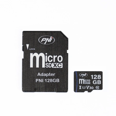 Pachet Camera supraveghere video PNI IP390T 1080P cu PTZ WiFi H264+Card de memorie MicroSD PNI 128GB