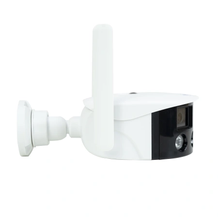 Pachet Camera supraveghere video wireless PNI IP590 Dual lens, 2 x 2MP, 180 grade cu panou solar fot