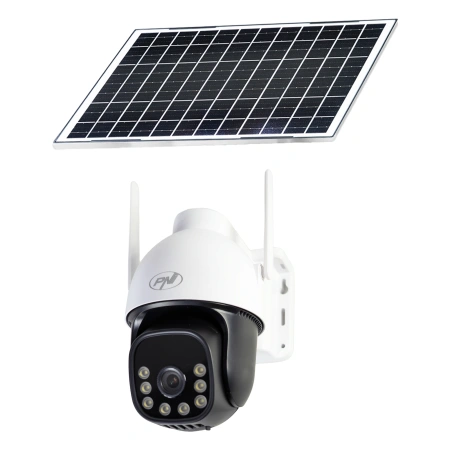 Camera supraveghere video PNI IP74 Live AOV Black Light 4MP GSM 4G cu panou solar si acumulator 1600