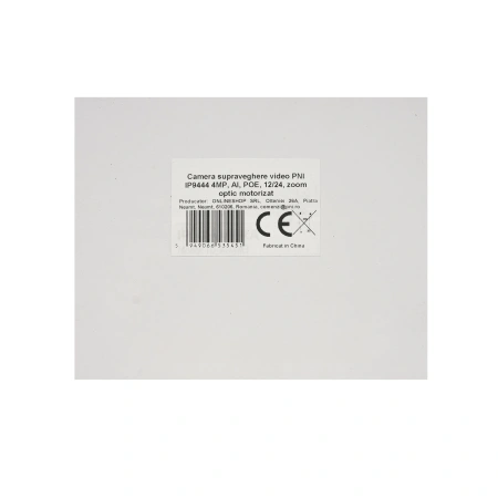Camera supraveghere video PNI IP9444 4MP, AI, POE, 12/24V/PoE, zoom optic motorizat