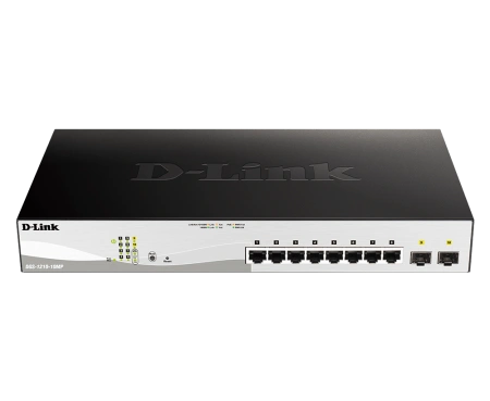 Switch D-Link DGS-1210-10MP, Gigabit, 8 porturi, PoE - Img 3