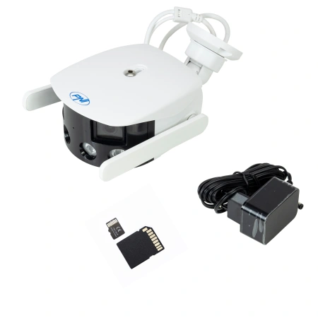 Pachet Camera supraveghere video PNI IP590, wireless, cu IP, Dual lens, 2 x 2MP + Card de memorie Mi