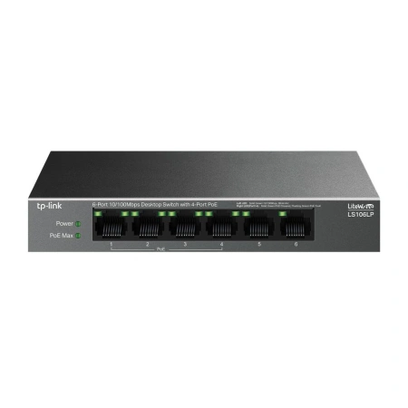 Switch TP-LINK LiteWave LS106LP, Fast Ethernet, 6 porturi, PoE - Img 2