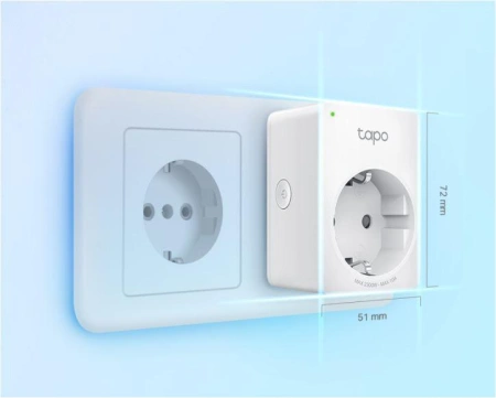 TP-Link MINI SMART WI-FI SOCKET TAPO P100 (4-PACK), Protocol: IEEE 802.11b/g/n, Bluetooth 4.2 (for onboarding only), 2.4 GHz, Android 4.4 or higher, iOS 9.0 or higher, AC 220-240 V~50/60 Hz 10 A, Maximum Load, 2300 W, 10 A. - Img 2