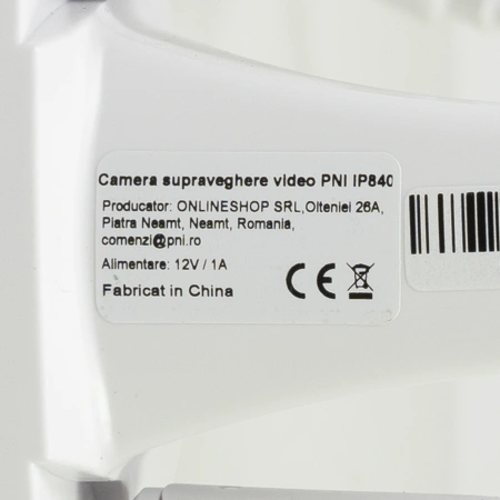 Camera supraveghere video wireless PNI IP840 + card PNI 128GB WiFi, PTZ, 8MP 4K, slot micro SD, stan
