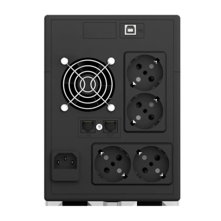 UPS nJoy Cadu 1500, 1500VA/900W, Afisaj LCD cu ecran tactil, 4 x prize Schuko - Img 2