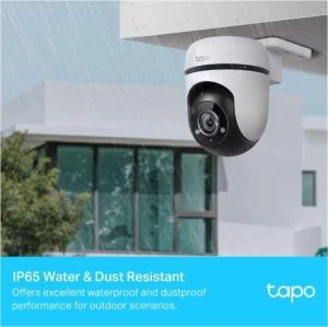 Camera Supraveghere WIFI Tp-link, wireless Tapo C500, Senzor 1/3", , REZOLUTIE: 1080p Full HD(1920 x 1080 px), IR 30M, standarde si protocoale: IEEE 802.11b/g/n, 2.4 GHz, raza vizuala 360° pe orizontală și 130° pe vertical, Compresie video: H.264, Frame R - Img 3