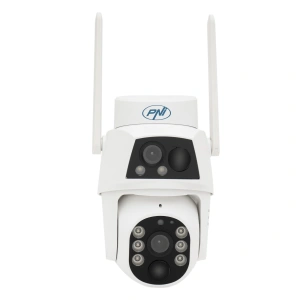 Camera supraveghere video PNI IP794 cu Wi-Fi, PTZ, dual lens 2MP + 2MP, panou solar 5.5W, acumulator