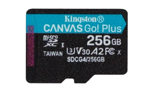 Card de memorie Kingston Canvas Go! Plus Micro-SDXC, 256 GB, Clasa 10 + Fara Adaptor