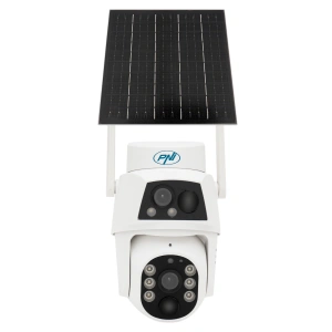 Camera supraveghere video PNI IP794 cu Wi-Fi, PTZ, dual lens 2MP + 2MP, panou solar 5.5W, acumulator