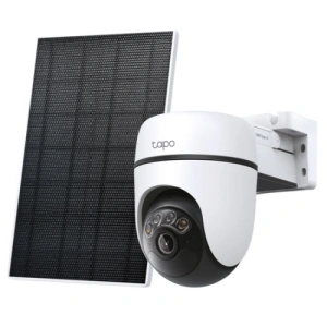 Solar-Powered Pan/Tilt Security Camera Kit SPEC:3K 5MP (2880×1620), 2.4 GHz, 6700mAh rechargeable lithium-ion battery, Solar panel (5.2V, 2.5W) FEATURE: Pan/Tilt, Non-Stop Power, Smart Detection and Notifications (motion, people, pets, cars),AI Tracking,