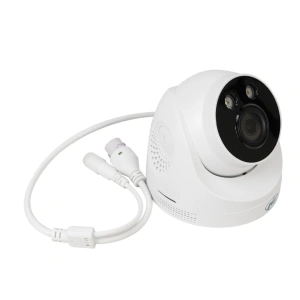 Camera supraveghere video PNI IP505J POE, 5MP, dome, 2.8mm, pentru exterior, alb