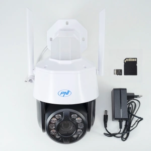 Pachet Camera supraveghere video PNI House IP575 5MP WiFi cu IP + Card de memorie MicroSD PNI 128GB 
