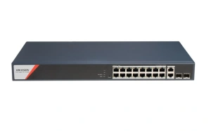 Switch Hikvision Gigabit DS-3E1520HP-SI-16P2T2F, 16 porturi, PoE