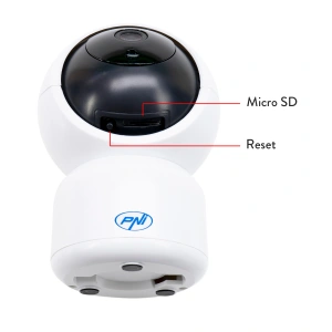 Pachet Camera supraveghere video PNI IP390T 1080P cu PTZ WiFi H264+Card de memorie MicroSD PNI 128GB