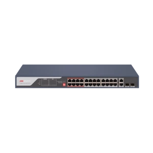 Switch Hikvision DS-3E0326P-E(C), 24 porturi, PoE