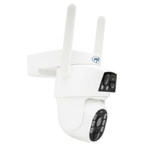 Camera supraveghere video PNI IP794 cu Wi-Fi, PTZ, dual lens 2MP + 2MP, panou solar 5.5W, acumulator