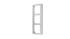 Panou frontal pentru 3 module videointerfon modular Hikvision DS-KD- ACW3/S; permite conectarea a 3 module de videointerfon modular; montare aplicata; materia otel inoxidabil; dimensiuni: 320.8mm x 107mm x 4mm;