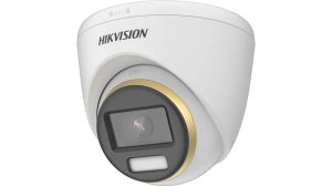 Camera de supraveghere Turret ColorVu PoC 8MP Hikvision DS-2CE72UF3T- E(2.8MM), lentila fixa 2.8mm, iluminare: 0.0005 Lux@(F1.0, AGC ON), 0 Luxcu lumina alba: 40m, iesire: 1 HD analog output, alimentare: 12 VDC ± 25%/PoC.at, Max. 5.1 W, IP67, dimensiuni: