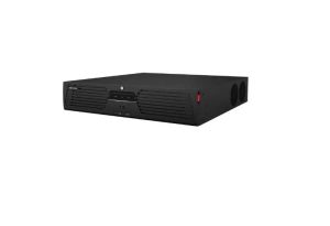 Hikvision 4K NVR DS-9664NI-M8 64-ch IP camera inputs, 2-ch@32 MP/2-ch@ 24 MP/4-ch@12 MP/8-ch@8 MP/16-ch@4 MP/32-ch@1080p decoding capacity, 400 Mbps incoming bandwidth and 400 Mbps outgoing bandwidth, 2 HDMI (different source) and 2 VGA (different source)
