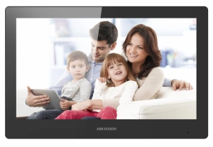 Monitor videointerfon WIFI modular 10" color Hikvision DS-KH8520-WTE1/EU; ecran LCD 10" color cu touch screeen, rezolutie ecran 1024 ×600; design modern; Conectivitate: Retea wireless: Wi-Fi 802.11b/g/n;Network:10/100 Mbps self adaptive network; TCP/IP, S
