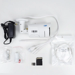 Pachet Camera supraveghere video PNI House IP52 2MP 1080P wireless cu IP + Card de memorie MicroSD P