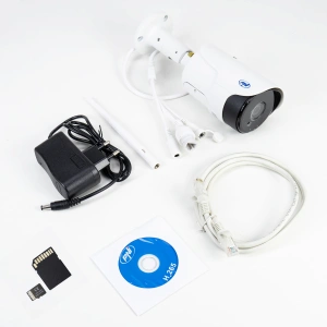Pachet Camera supraveghere video PNI House IP52LR 2MP 1080P wireless cu IP + Card de memorie MicroSD