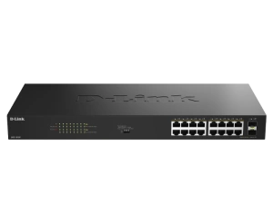 Switch D-Link DGS-1018P/E, 16 porturi, Gigabit, PoE