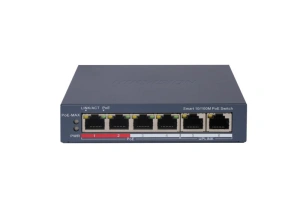 Switch Hikvision DS-3E1106P-EI, 6 porturi, PoE