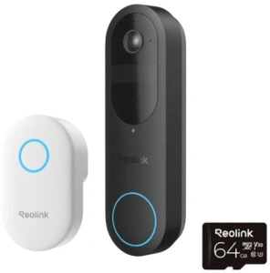 Sonerie wireless WiFi dual band Reolink *fara fir *rezolutie 2K 4MP si un unghi de vizualizare de 150° x 150° *Lentila:1.2 mm, diafragma F1.8 *Baterie: 7000mAh reincarcabila (Durata de viata variaza in functie de setari, utilizare si temperatura.) *Alimen