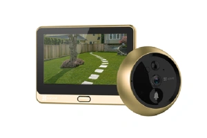 Vizor Wireless EZVIZ,CS-DP2C-A0-6E2WPFBS;1/3" Progressive Scan CMOS, 2.0 mm @ F2.2, visual angle (diagonal):155°,ICR infrared filter,Max. 5 m, 1080p / 2MP, 15fps, PIR angle 110°, Max. 5m (20 ft), MicroSD card(max. 256 GB)， Built-in high sensitivity microp