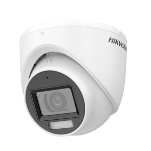 Camera Hikvision Turret Smart Hybrid Light ColorVu DS-2CE76D0T- LMFS(2.8MM);2MP; Senzor:2 MP CMOS; Rezolutie: 1920 (H) × 1080 (V); Iluminare: 0.01 Lux @ (F1.6, AGC ON), 0 Lux with IR, White Light;IR; Lentila: 2.8mm,horizontal FOV: 101°, vertical FOV: 56°,