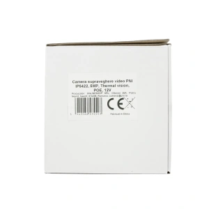 Camera supraveghere video PNI IP5422, 5MP,  termoviziune 720P, POE, 12V, functii AI, slot card micro