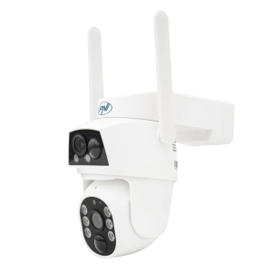 Camera supraveghere video PNI IP794 cu Wi-Fi, PTZ, dual lens 2MP + 2MP, panou solar 5.5W, acumulator