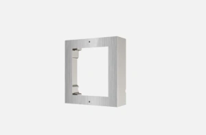 Panou frontal pentru un modul videointerfon modular Hikvision DS-KD- ACW1/S; montare aplicata; material otel inoxidabil; dimensiuni: 117mm x 1 07mm x4mm;