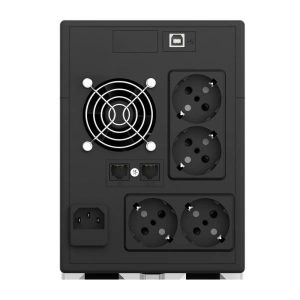 UPS nJoy Cadu 1500, 1500VA/900W, Afisaj LCD cu ecran tactil, 4 x prize Schuko - Img 2
