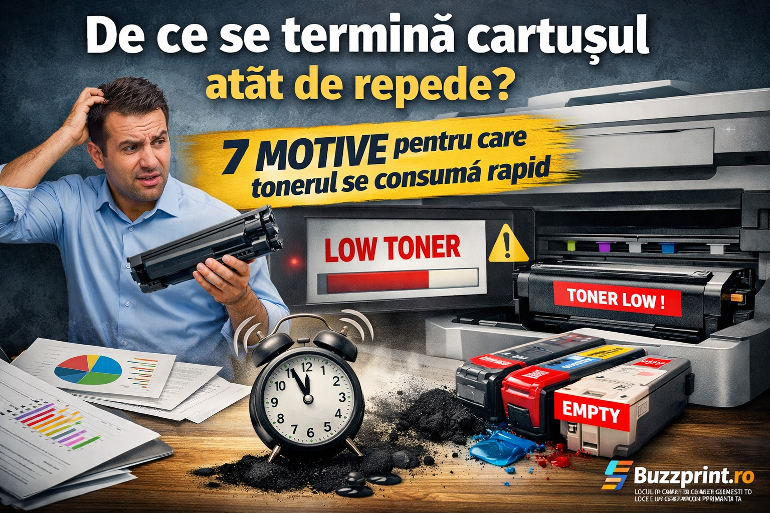 De ce se termină cartușul atât de repede? 7 motive reale pe care puțini le știu!