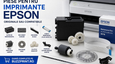 Piese pentru imprimante Epson disponibile pe BuzzPrint.ro – componente originale si compatibile pentru reparatii