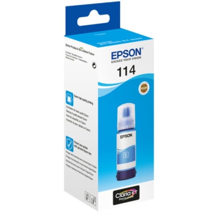 Cerneala refill Epson Originala 114 C13T07B240 Cyank 70ml - Img 2