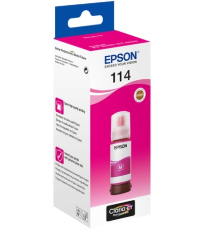 Cerneala refill Epson Originala 114 C13T07B340 Magenta 70ml - Img 2