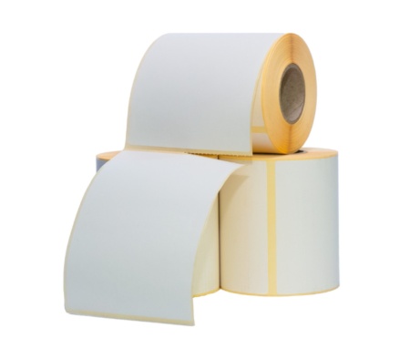 Rola etichete termice autoadezive 100x150mm 500 buc/rola pentru printare AWB perforata - Img 2