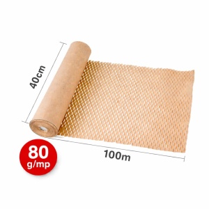 Hartie tip Fagure Honeycomb 80 g/mp – Rola 40 cm x 100 m, Ambalaj Ecologic din Hartie Kraft