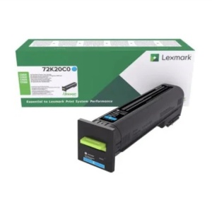 Cartus original Lexmark 72K20C0 Cyan 8K CS820 CX820 CX825 CX860