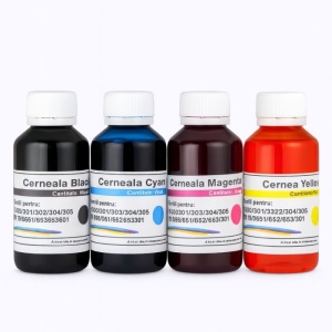 Set cerneala refill cartus HP 302 / 302XL Negru si Color