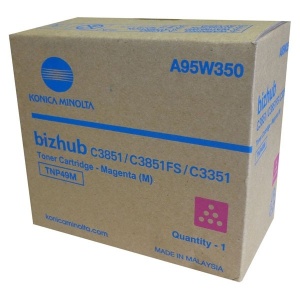 Cartus original Konica Minolta C3351 C3851 TNP49M A95W350 Magenta 12K